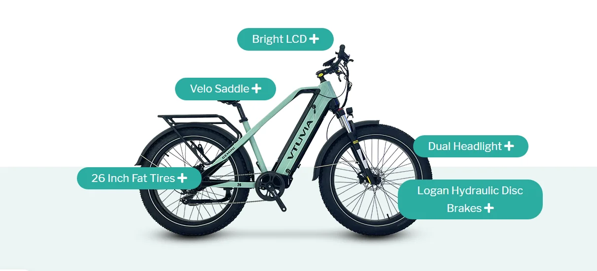 Gemini 26 Inch Fat Tire E-Bike SilverLakeCycles
